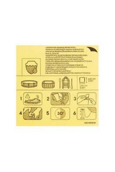 BESTWAY Set 10 adhesive patches, water resistant, 6.5 x 6.5 cm,