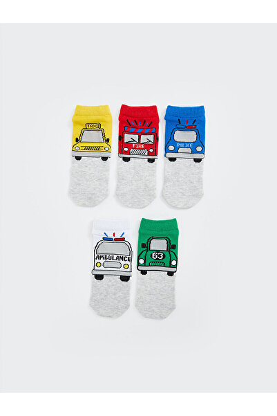 LC Waikiki Desenli Erkek Çocuk Patik Çorap 5'li