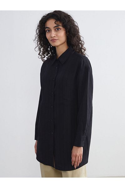 LC Waikiki Quality Parts from Celebi Store |   Black Loose Fit Women's Shirt Tunic