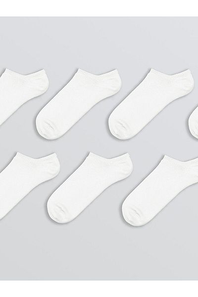 LC Waikiki Quality Parts from Celebi Store |   White Men's Sneaker Socks 7 Pack