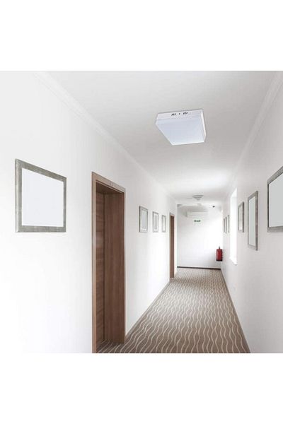 Hepol Surface-mounted LED wall lamp 24W 2150lm square cold light 6500 K, IP20, modern