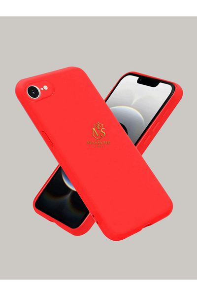 Massemr Apple iPhone 16E Compatible Nano Velvet Lined Matte Silicone Case Shock Absorbing Luxury Protection