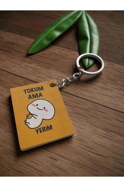 GALATA GIFT Fun Mini Keychain Notepad, Mini Size Cartoon Keychain Notebook