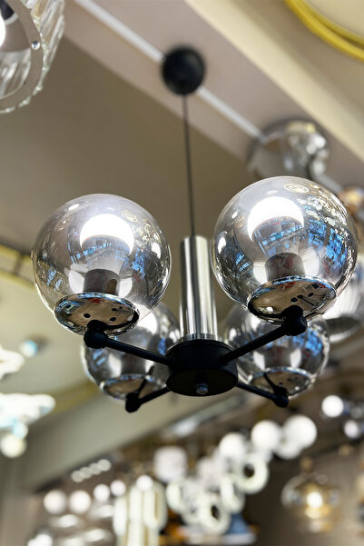 MINIMAL ETICARET VE BILGI TEKNOLOJILERI Globe Black & Silver Up Quad Sarkıt C...