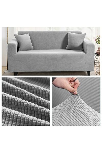 Arzuyum Lycra Fabric 2 Seater Seat Cover Sofa Cover Elastic Flexible Good Quality