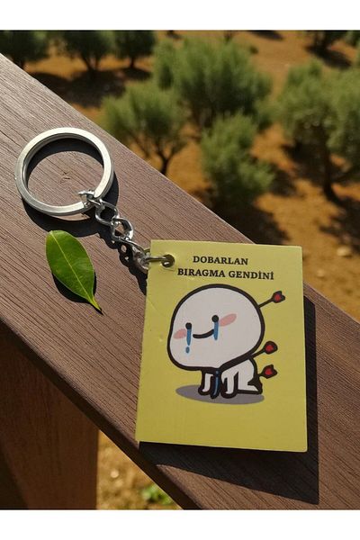 GALATA GIFT Fun Mini Keychain Notepad, Mini Size Cartoon Keychain Notebook