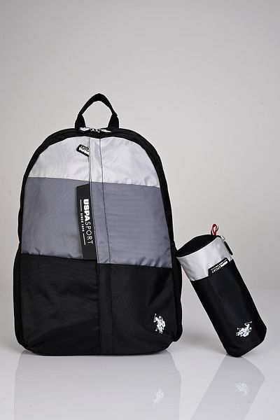 U.S. Polo Assn. S.U.A. Polo Assn. Plcan24055 Placan2057 Set unisex pentru școală și rucsac + suport pentru stilou
