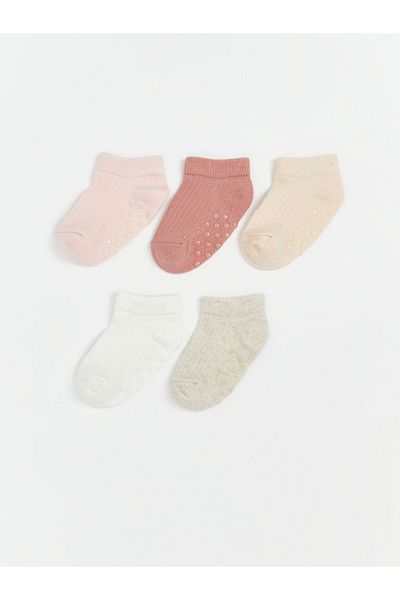 LC Waikiki Quality Parts from Celebi Store |   Pink Basic Baby Girl Booties Socks 5-Pack