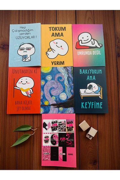 GALATA GIFT Fun Mini Notepad, Small Size Cartoon Unlined A7 Notebook