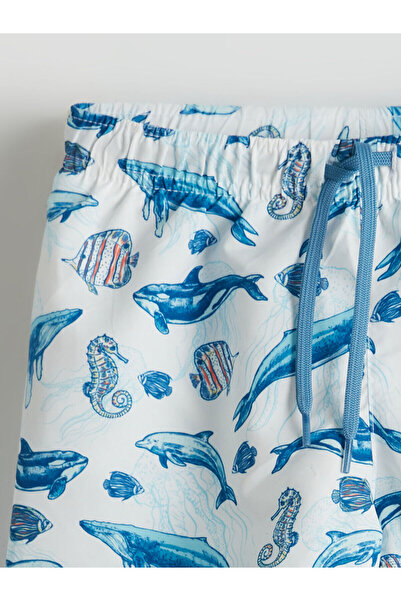 LC Waikiki Elastic waist printed boys' sea shorts