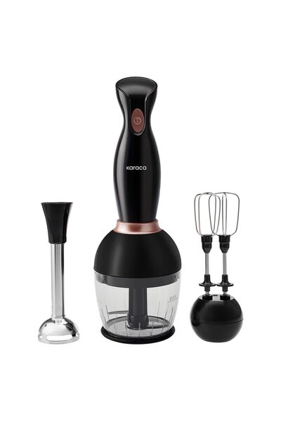 Karaca Pro-Midi 3'lü Blender Seti Black Rose 1000W