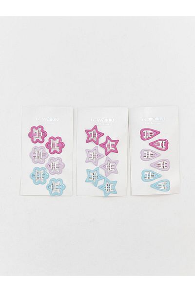 LC Waikiki Quality Parts from Celebi Store |   Mixed Star Patterned Girl's Buckle Set of 6