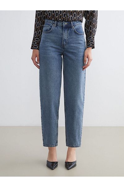 LC Waikiki Quality Parts from Celebi Store |   Jeans Indigo Barrel Fit Women's Jean Pants