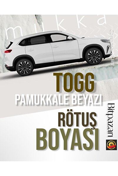 izmir bit pazarı TOGG T10X Pamukkale Beyazı 790 - Profesyonel Çizik Ve Taş iz...