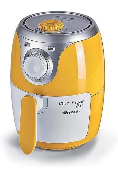 ARIETE Air Fryer Mini 2.8L, 1000W, with 6 Programs for Baking and Frying, Non Stick Basket, 200°C T