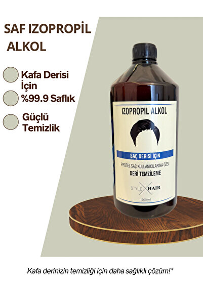 Solvents Style Hair Protez Saçlar İçin Deri Temizleme İzopropil Alkol 1 LT