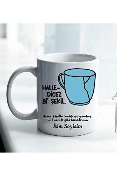 sartre art I Will Call You This Shape Designed Funny Mug Cup