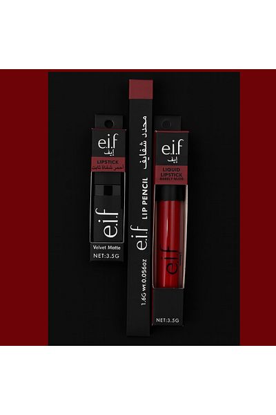 ELF Barel Nude Lipstick Set - A Touch of Elegance from Eve - Barel Nude Liquid Lipstick - Dry Lipstick - 09 - Lip Liner 17