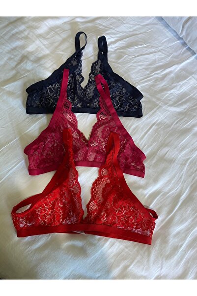 Markasız ucuz Halka Detaylı Dantelli Bralet