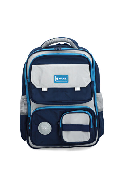 Atlas Waterproof Zipper Closure School Backpack with Adjustable Straps