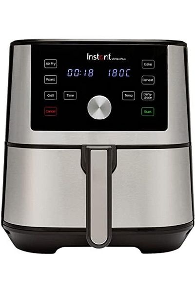 INSTANT Vortex Plus Digital Single Drawer Air Fryer, 1600 W, 3.8 L, Stainless Steel/Black