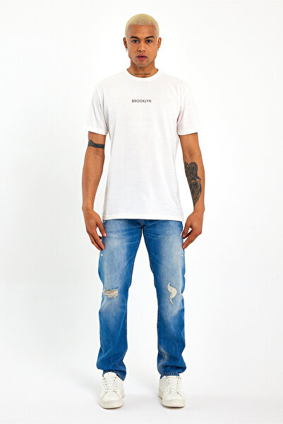 Superlife Superlife Men's Crew Neck Standard ® Ular Fit Spr21Y27