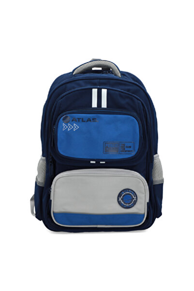 Atlas Waterproof Zipper Closure School Backpack with Adjustable Straps
