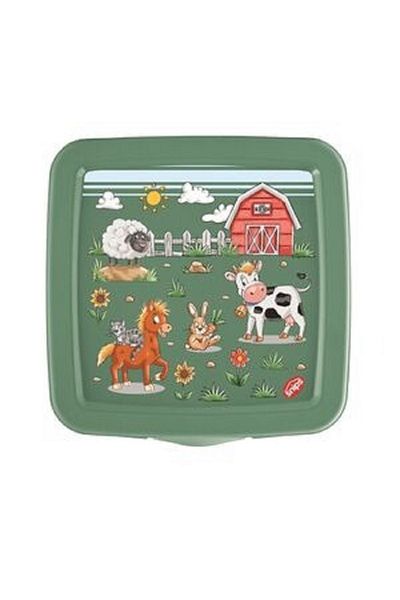 Snips Farm Polypropylene Kids Sandwich Box – Green 0.50L