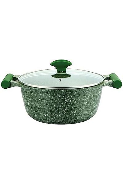 Prestige Essentials Non-Stick Casserole with Glass Lid 32 Cm | Granite Induction Compatible Aluminiu