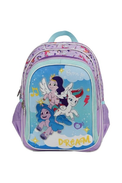 SUNCE حقيبة ظهر مدرسية ماي ليتل بوني بثلاثة أقسام مزودة بسحاب