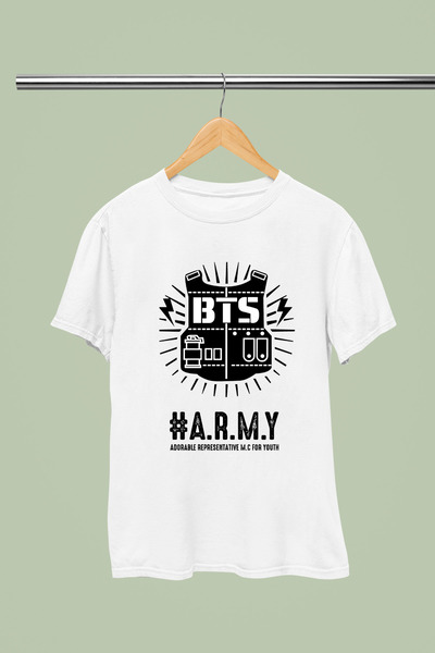 MAGORS TRIUC BTS ARMY PRINTED 100% BUMBAC CU TEXTURA MOALE GOLIȚĂ DE BICICLET...