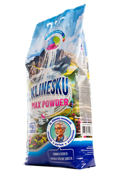 Mr. Klinescu Mr Klinescu Max Power, Detergent pudra universal, 9 KG 110 Spalari