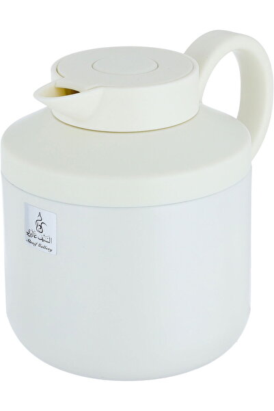 Timeless Hala Thermos, 0.6L, Steel Inner Liner, Steel Outer Body, Press - Creamy