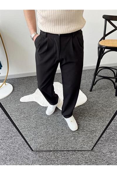 wamoss 2025 Pleated Comfortable Vintage Classic Wide Leg Baggy Trousers Pl11