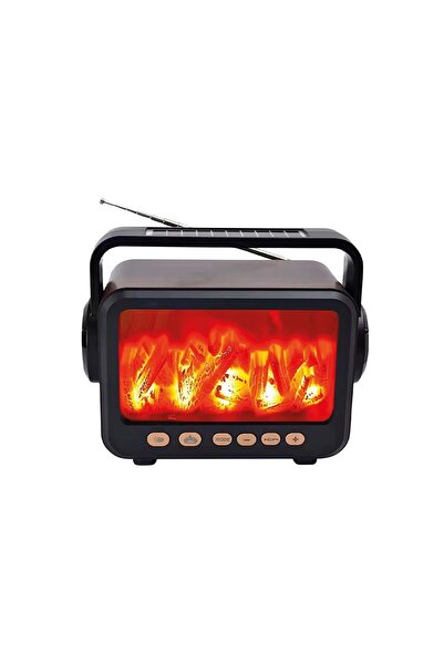 FP-337S Bt/Fm/Usb Alev & Şömine Efektli Solar Enerjili Radyo