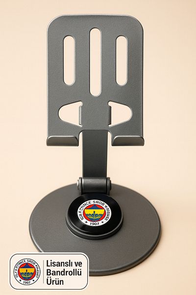 Fenerbahçe Licensed Bandrolled & Original High Quality Metal 360 Rotatable Adjustable Phone Tablet Stand