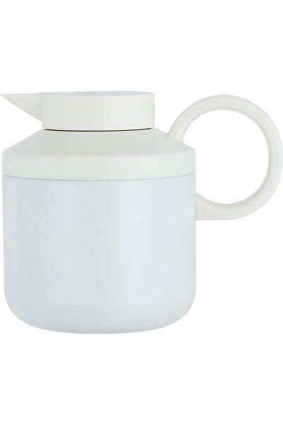 Timeless Hala Thermos, 0.6L, Steel Inner Liner, Steel Outer Body, Press - Creamy