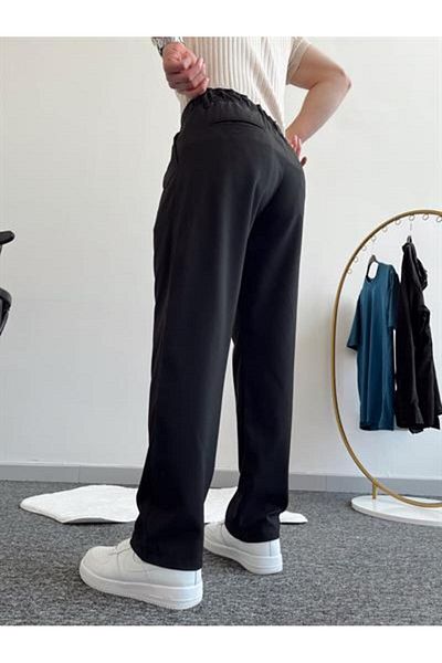 wamoss 2025 Pleated Comfortable Vintage Classic Wide Leg Baggy Trousers Pl11