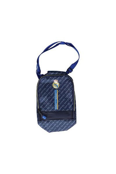 rexa Real Madrid Printed Zipper Closure Insulated Lunch Bag – Blue