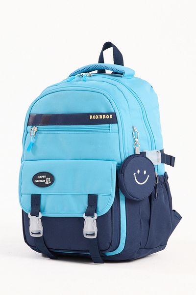 Roxbros Geantă de școală pentru fete și rucsac pentru băieți cu accesorii în stil coreean pentru școala primară, gimnazială, liceu