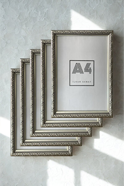 ilkur مقاس A4 (21 × 30) إطار منقوش بزجاج مسطح بسمك 2 مم، خمس قطع