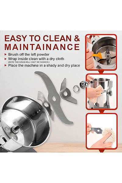 Generic specton Portable Masala Grinding Machine, 100g Capacity, Stainless Steel Spice Grinder for Home Use,