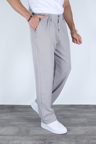 wamoss 2025 Pleated Comfortable Vintage Classic Wide Leg Baggy Trousers Pl11