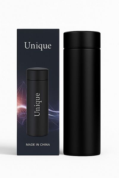TSUMAB Unique Stainless Steel Vacuum Flask – 500ml (Black)
