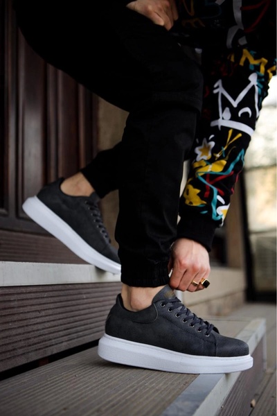 Beruflic High Sole Casual Shoes 044 Gray