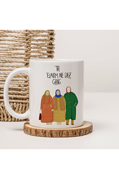 kubdekor كوب مطبوع عليه رسوم توضيحية مكتوبة من Elalem Ne Der Gang