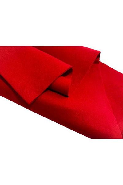 feltland Wool felt, soft 1mm, 40% wool-60% viscose, 50*180cm red