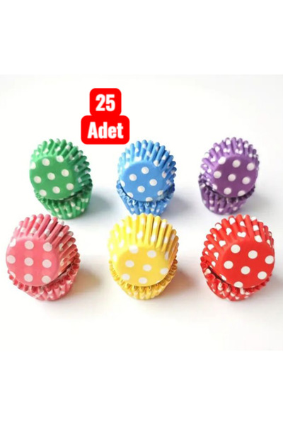 HZL HOME 25 Adet Renkli Muffin Kalıbı