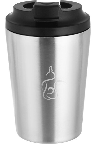Alsaif Gallery Saif Gallery Stainless Steel Thermal Mug, 360ml, Lid - Silver