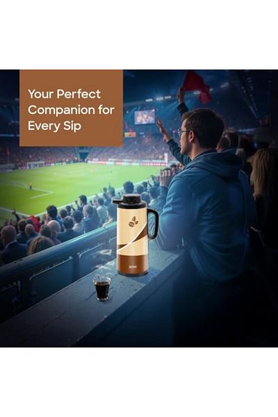 Sanford 1.6L Double Glass Liner Vacuum Flask | 24-Hour Hot & Cold Retention | Leak-Proof | Heat-Resi